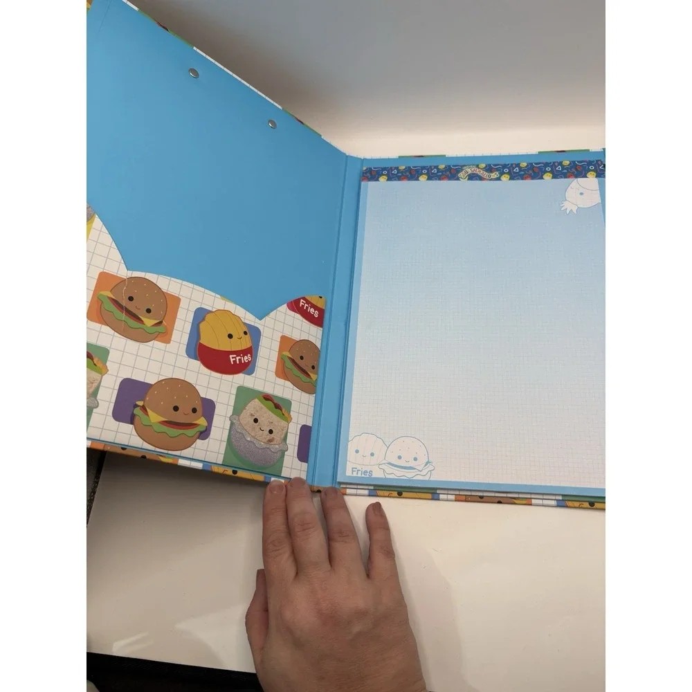 Squishmallows Clipboard Folder & Notepad (2 Pocket Folders) School 12.5 